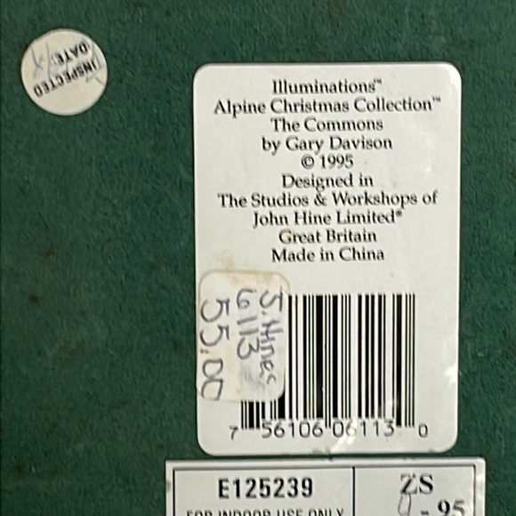Illuminations Alpine Christmas The Commons Transformer End Caps John Hime 1995 - Picture 9 of 11